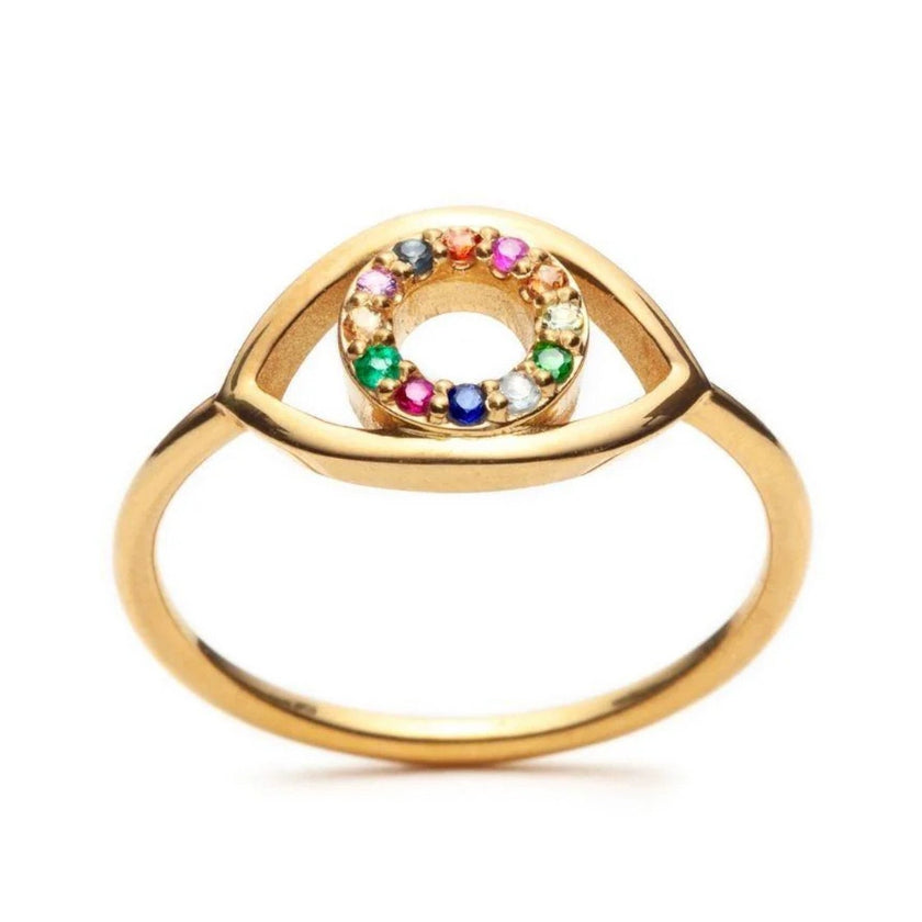 With Love Darling, Rainbow Eye Ring, NWT, Multiple Sizes