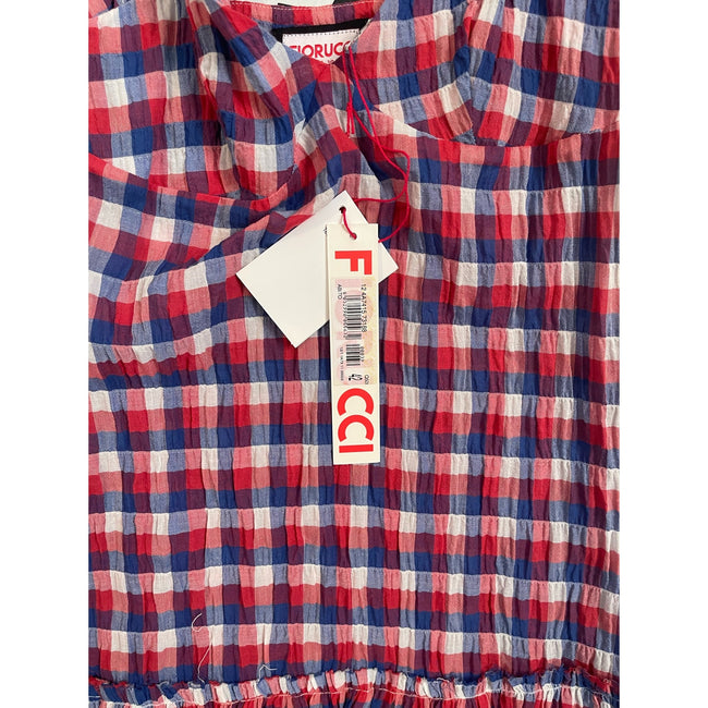 Fiorucci, Plaid Spaghetti Strap Dress, NWT, size: 42