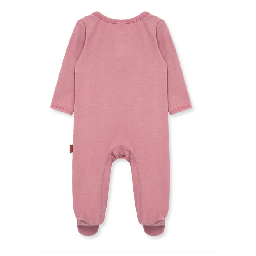 MILKBARN 3-6 months Plum Stretch Footed Romper NWT