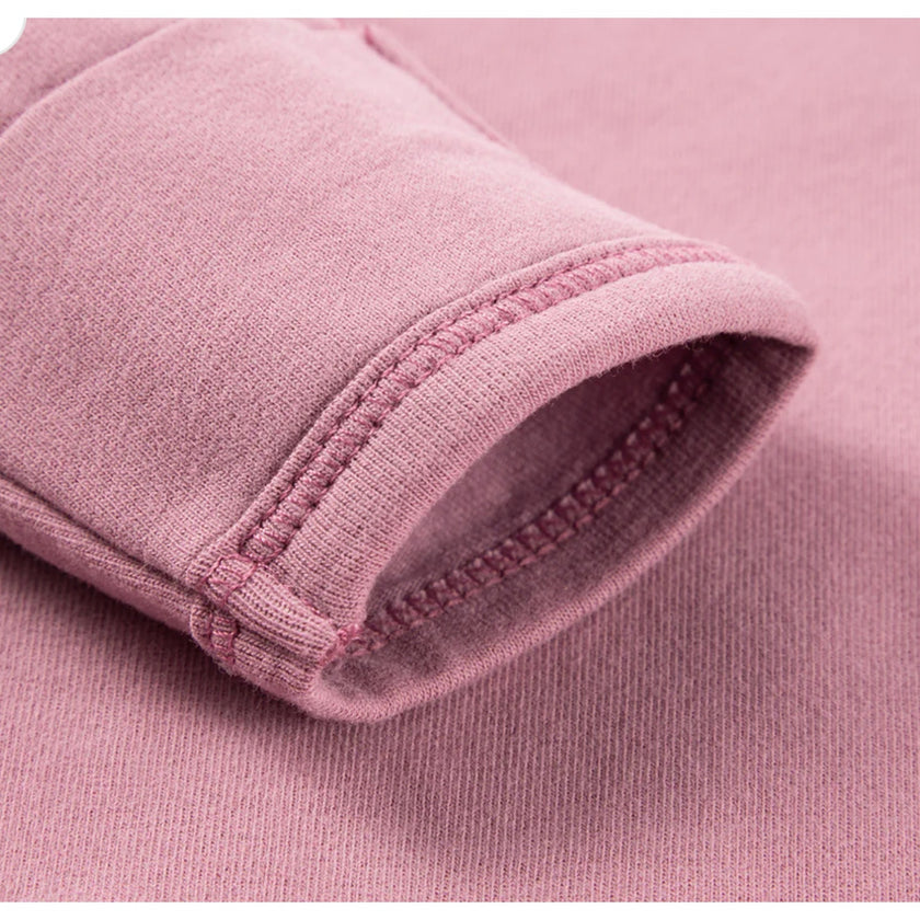 MILKBARN 3-6 months Plum Stretch Crossover Long Sleeve One Piece