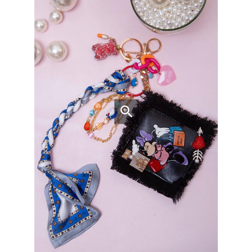 Minime Paris blueberry picnic bag charm, photo 1 of 2