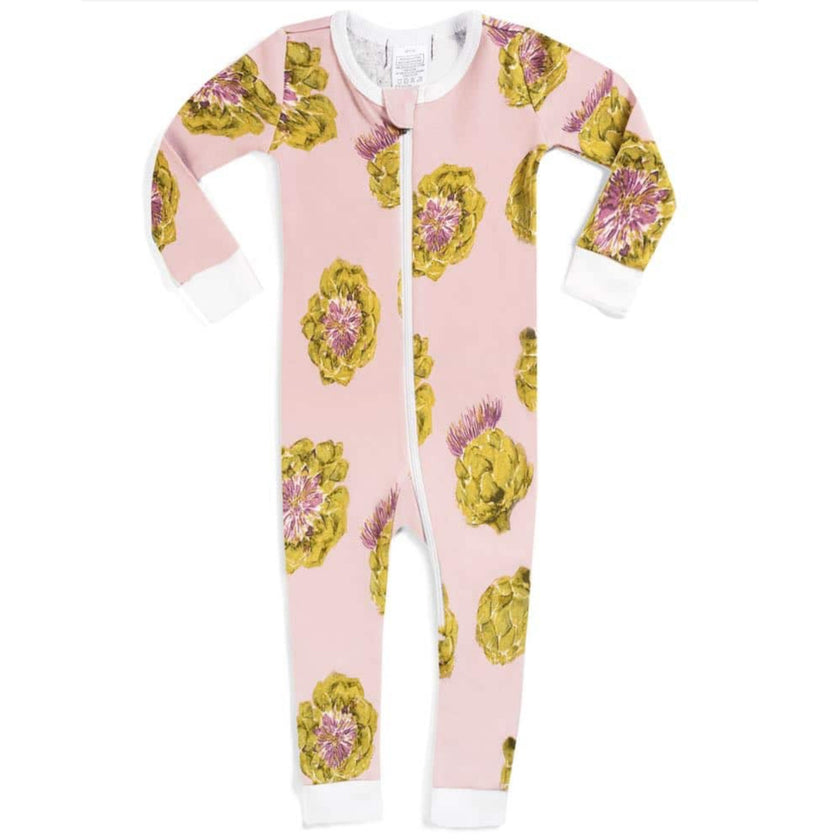 Milkbarn Artichoke Organic Cotton Zipper Pajama (18–24 Months) NWT
