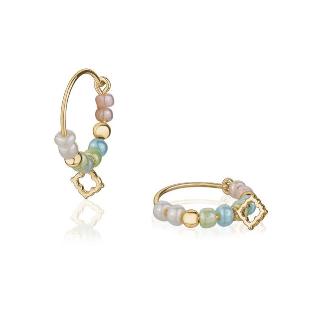 With Love Darling, Community Hoop Beaded Earrings