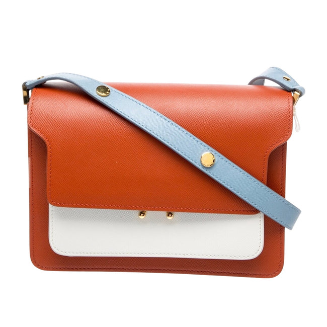 Marni Trunk Bag Orange/ Blue/ White