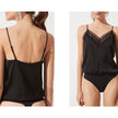 Astr the Label, Lace Trim Camisole Bodysuit, NWT, Size: M