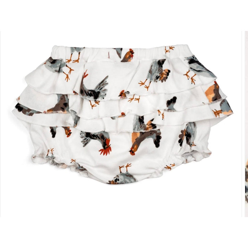 Milkbarn Organic Ruffle Bloomer, Chicken