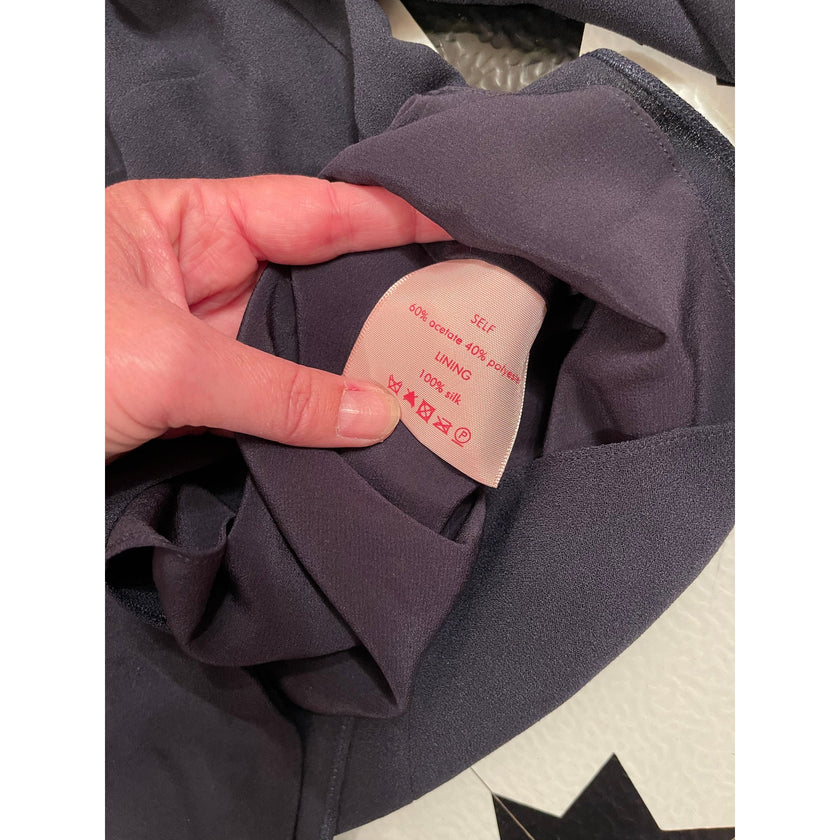 Roksanda, Navy Ruffle Sleeve Blouse, NWT, UK 10