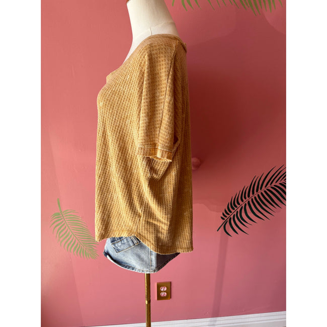 Nu Vintage Waffle Tee, NWOT Size Small