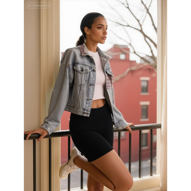 Minime Paris Upcycled Denim Jacket