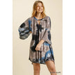 Umgee Tie Dye Bell Sleeve Dress
