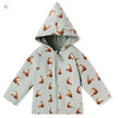 MILKBARN Fox and Dragonfly Reversible Waffle Knit Hooded Jacket NWT 18-24 Months