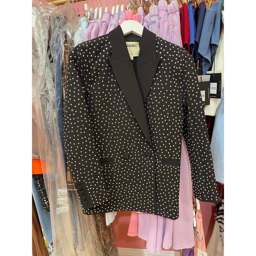 L'AGENCE Jericho Rhinestone Blazer NWT Size:0