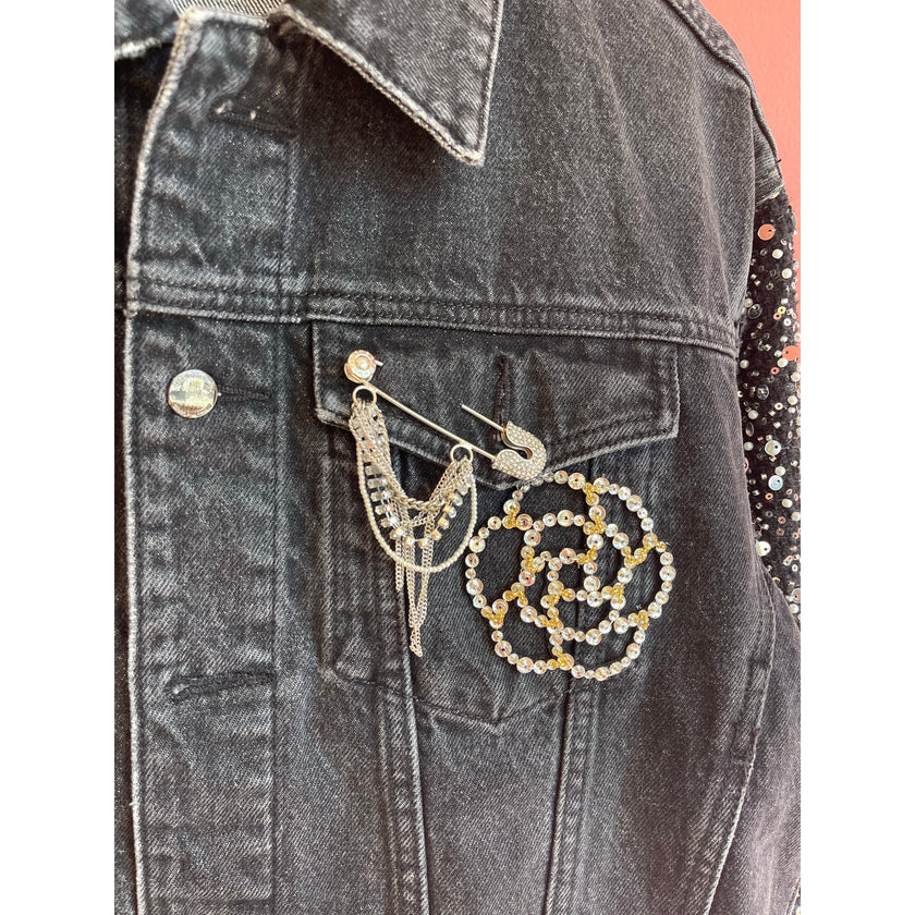 Minime Paris Upcycled Denim Jacket Small