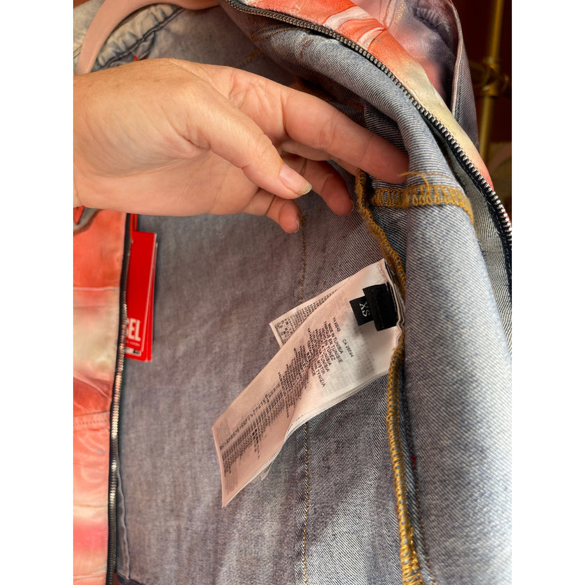 Diesel De-Smily-FSD Cropped Denim Jacket NWT XSmall