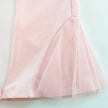 Doe A Dear, Floral Applique Trumpet Pants: PINK