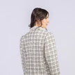 Minime Paris, White Tweed Embellished Collar Blazer