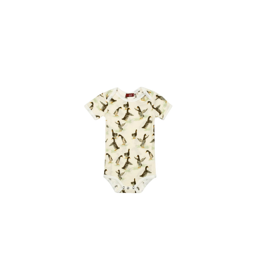Milkbarn Organic Cotton Short Sleeve Onesie, NWT, 12-18 Months