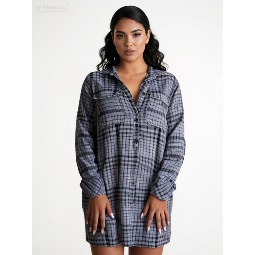 The Nu Vintage, Plaid Tunic Dress, NWOT, Size Small