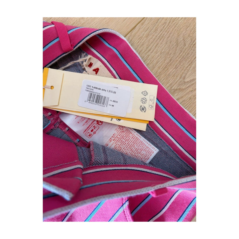 Marni Pink Stripe Trousers