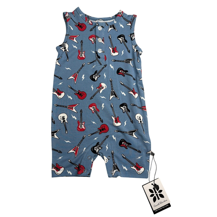 Sweet Bamboo, Rock N Roll Romper, NWT, 3-6 Months