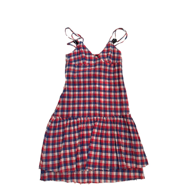 Fiorucci, Plaid Spaghetti Strap Dress, NWT, size: 42