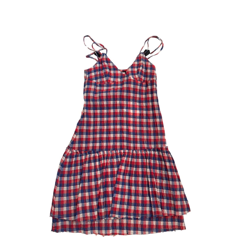 Fiorucci, Plaid Spaghetti Strap Dress, NWT, size: 42