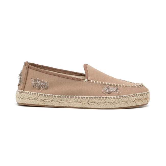 Maison Margiela Embroidered Canvas Espadrilles