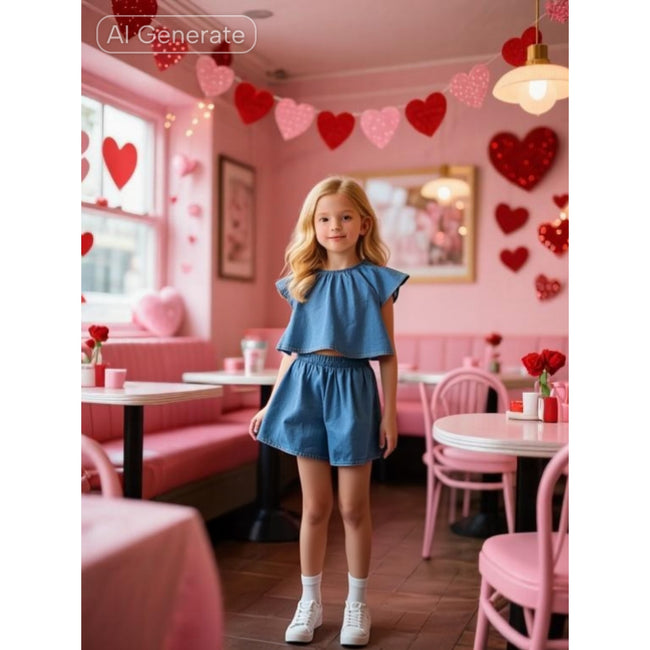 Market and Spruce, Kids Lightweight Denim Set