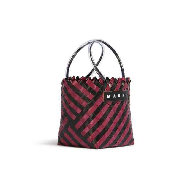 Marni Market, Taha Bag, Black and Burgundy