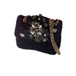 Minime Paris XS Soft Structured Bag, Black Tweed, NWT