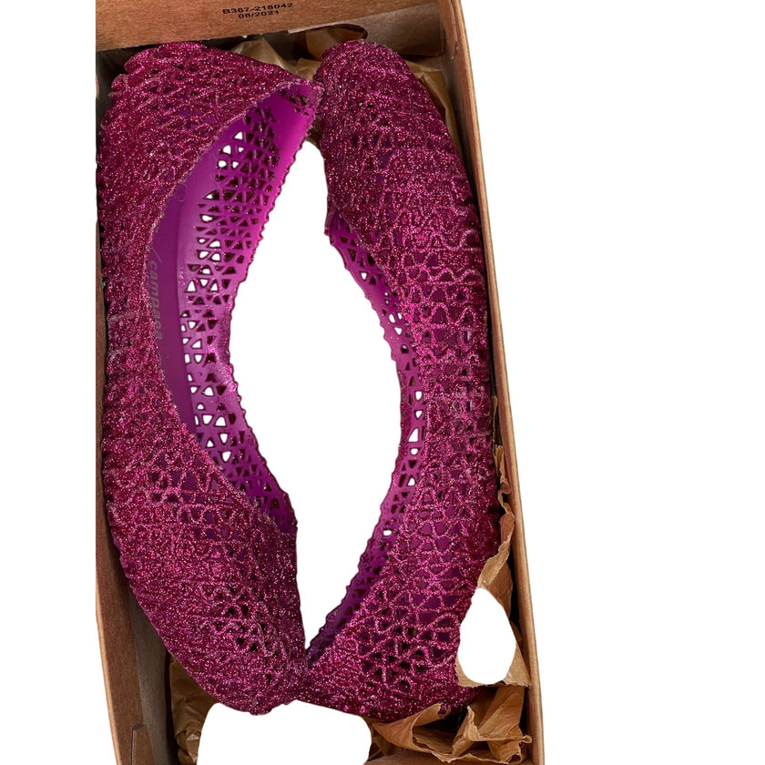 Mini Melissa Campana Glitter Jelly Shoes - Size 2 New W/ defect in Box