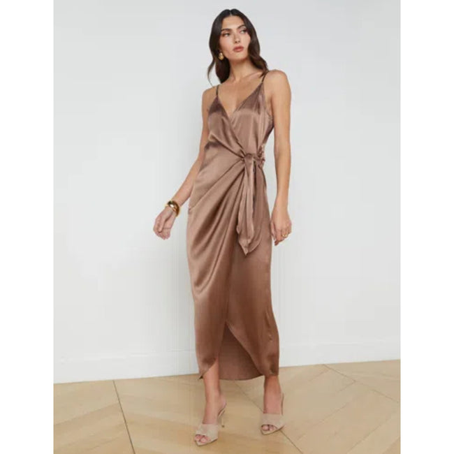 L'AGENCE Amilia Cami Wrap Dress, NWT, Size 10