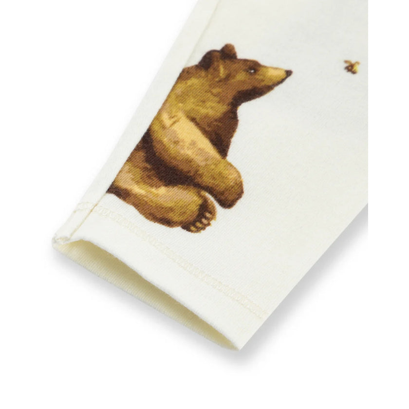 MILKBARN 3/4THoney Bear Stretch Active Legging NWT