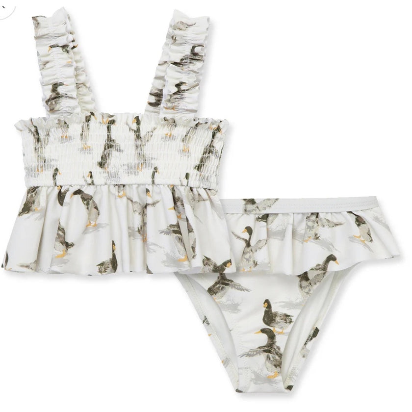 Milkbarn Duck Ruffle Two Piece Swimsuit