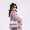 Minime Pink Tweed And Lace Blazer