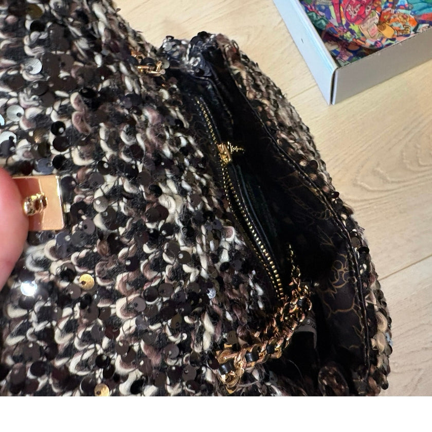 Minime Paris Sequin Tweed XS Sac
