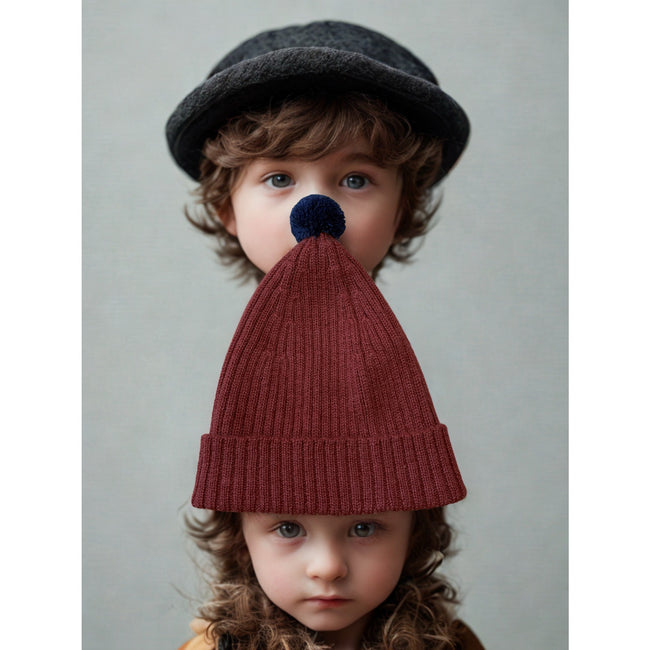 The Sunday Collective Alpaca Pom Pom Kids Beanie