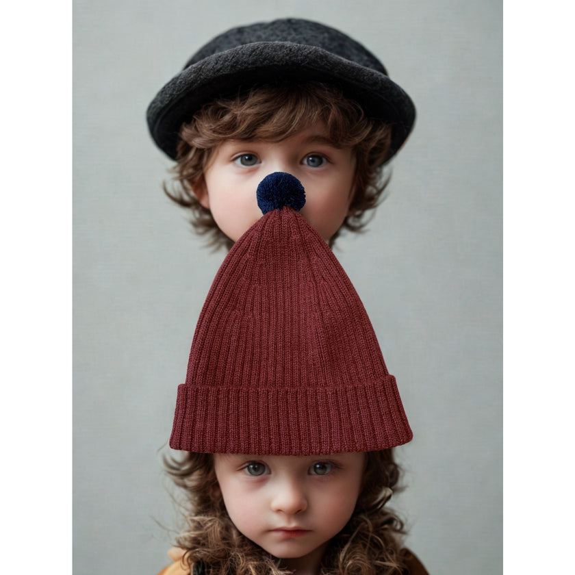 The Sunday Collective Alpaca Pom Pom Kids Beanie