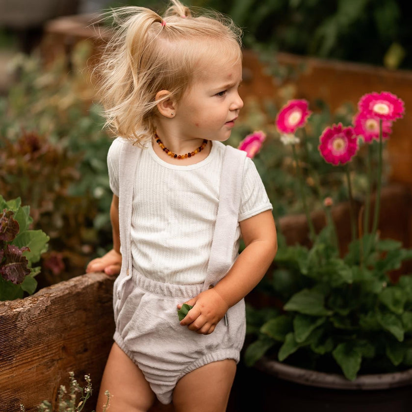 Antebies, Lavender Towel-Loop Bodysuit