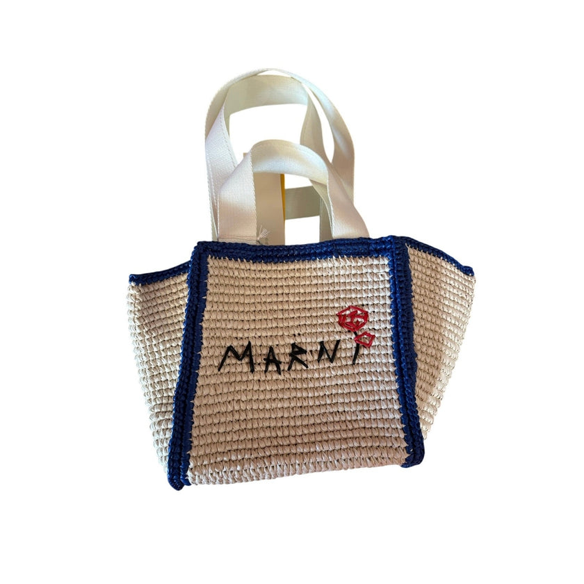 Marni, Mending Woven Faux Raffia Tote, Small