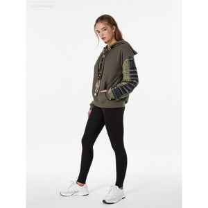 Minime Paris Olive Tweed Hoodie