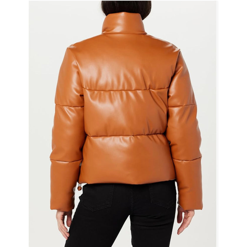 The Drop Priscilla Vegan Leather Puffer NWT