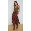 L'Agence Fernanda Pleated Midi Skirt NWT Size 0