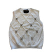 MInime Paris White Beaded Vest Small/Medium