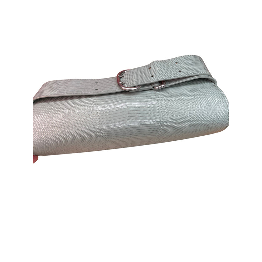 Jill Sander Cannolo Embossed Leather Bag, Mint Green