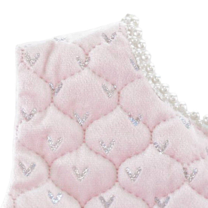 Doe A Dear, Pearl Trim Dress: PINK