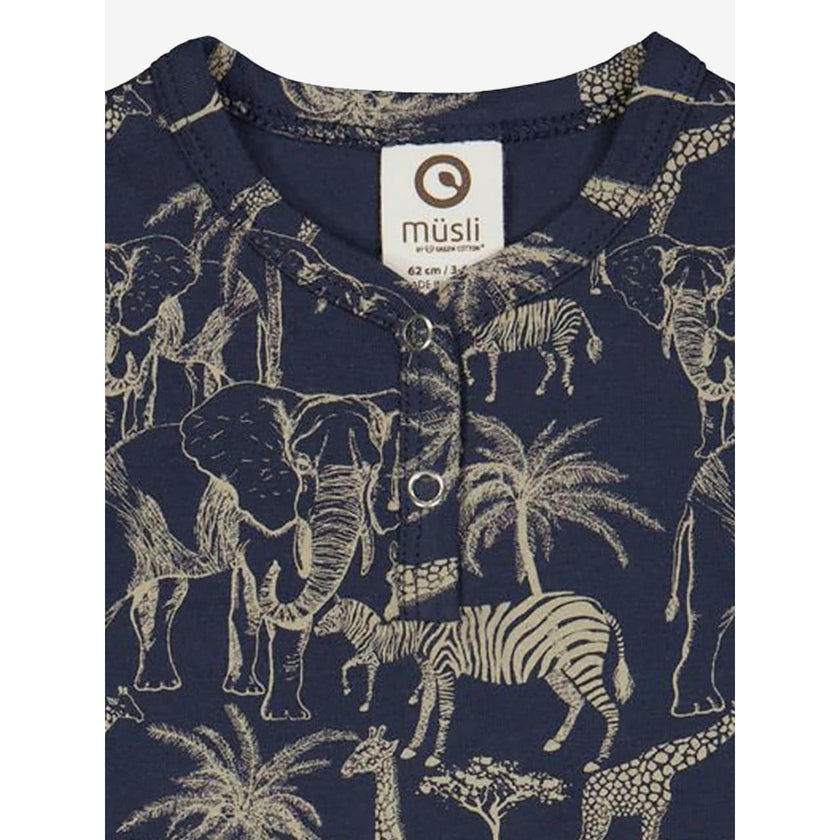 Musli by Green Cotton Safari Short Sleeve Onesie
