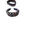 Minime Paris, Handmade Multiple Color 3 Row Headband