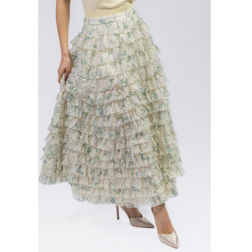 Minime Paris one-of-a-kind ethereal garden ruffle skirt, photo 3 of 4