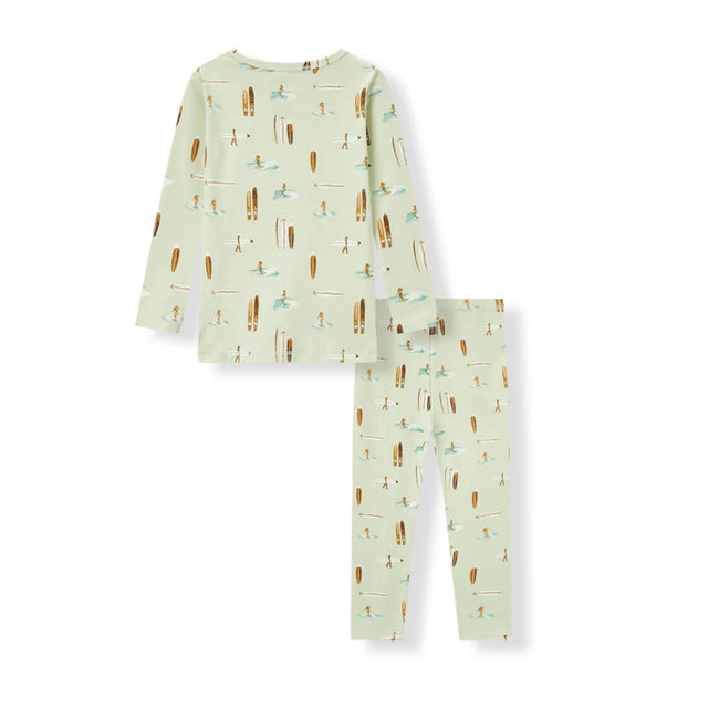 MILKBARN 2T Vintage Surf Stretch Long Sleeve Two Piece Pajama Set NWT